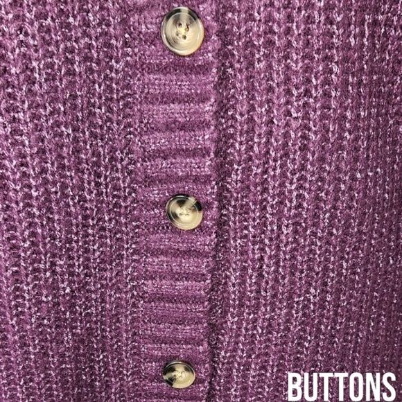 TORRID Winter Bloom Color Boyfriend Cardigan Pointelle Sleeve Sweater SIZE 2X - Picture 7 of 16